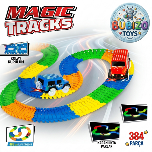 Magic Tracks Işıklı Yarış Pisti 384 Parça