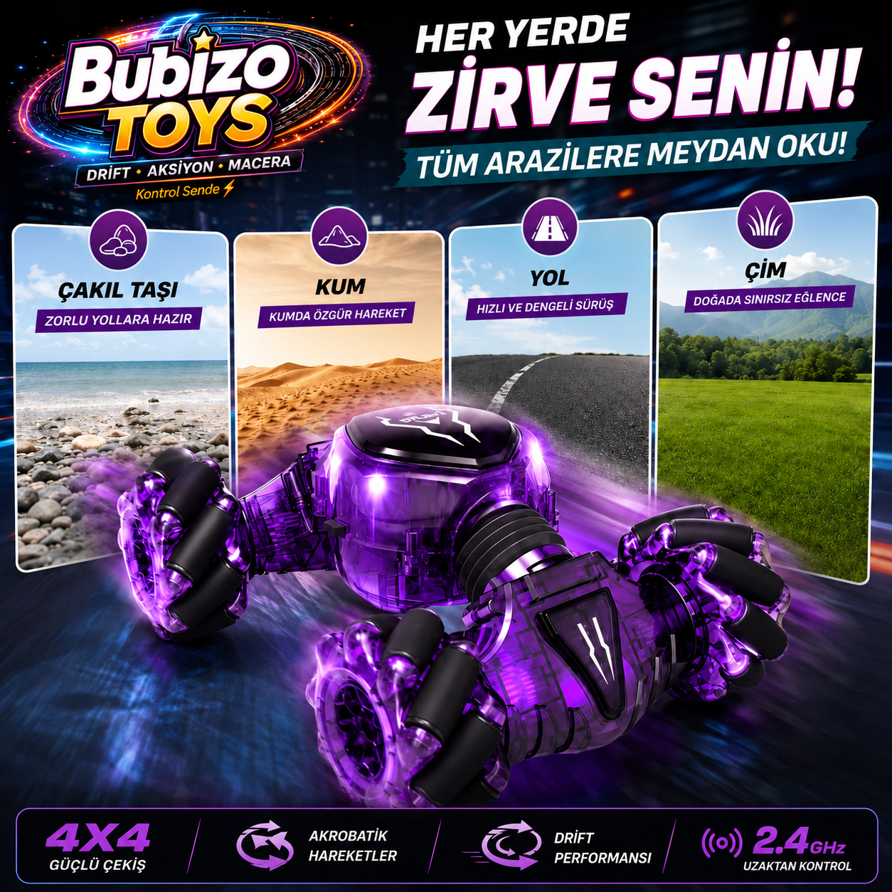 Kumandalı Drift Araba
