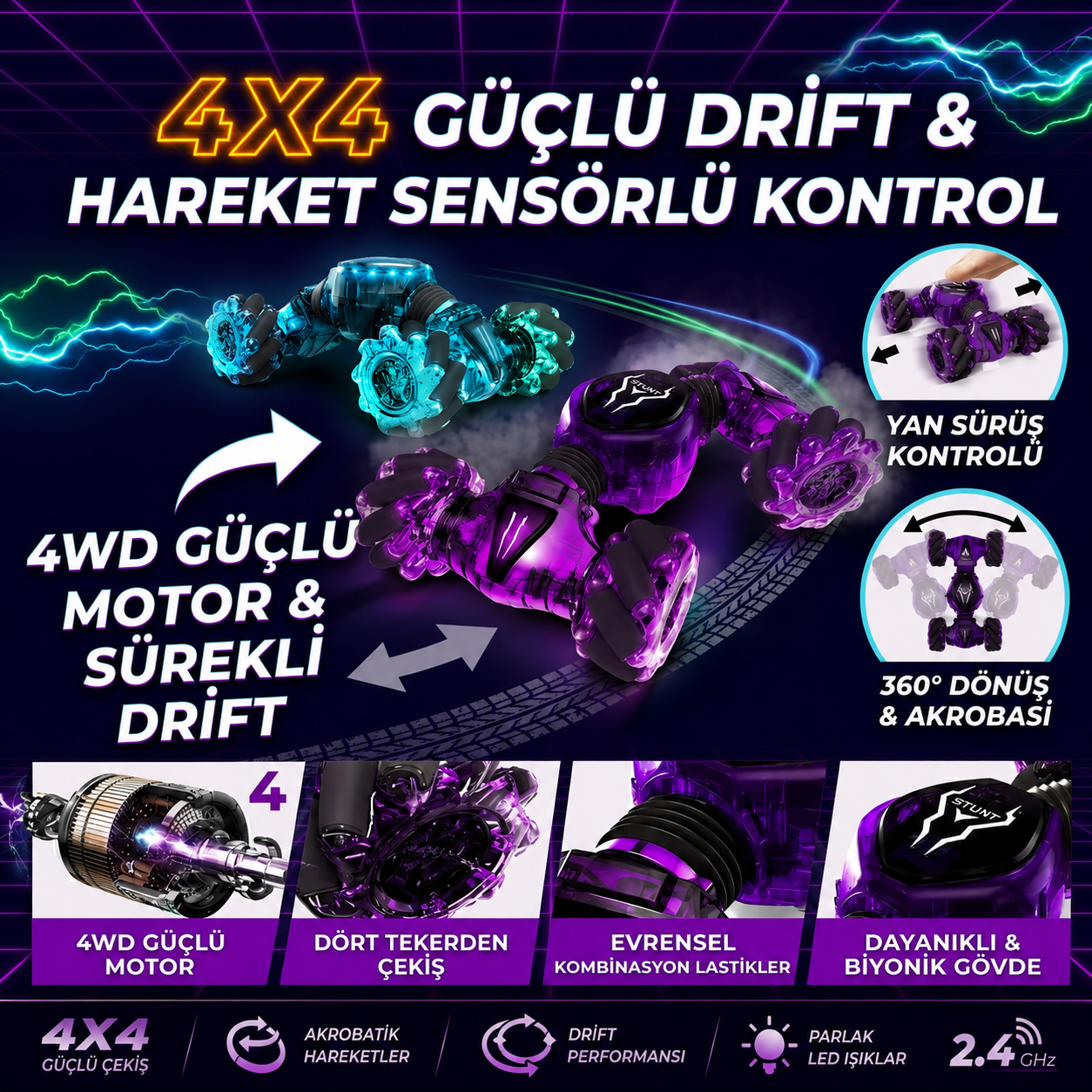 Kumandalı Drift Araba